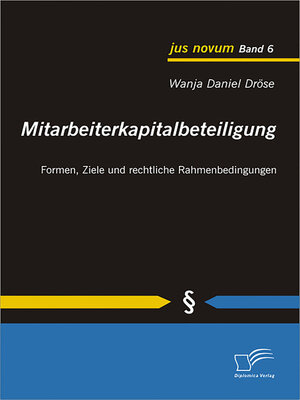 cover image of Mitarbeiterkapitalbeteiligung